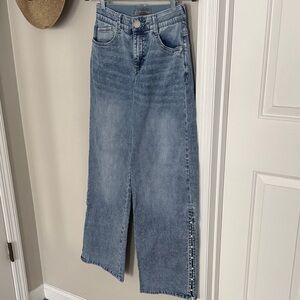 NWT Wit & Wisdom Sam 'Ab'Solution High Waist Wide Leg Jeans - 0